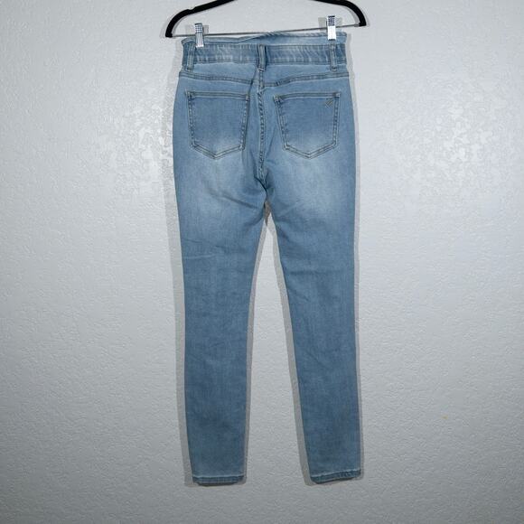William Rast Blue Distressed Sculpting Ultra High Rise Jeans 27 - Picture 7 of 10